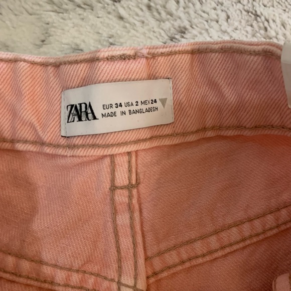 Zara Shorts Zara Pink Jean Shorts Poshmark